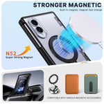 For Samsung Galaxy Z Fold8 Case Magnetic Rotatable Kickstand Hinge Protection PC + TPU Anti Drop Phone Cover