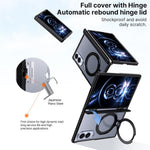 For Samsung Galaxy Z Fold8 Case Magnetic Rotatable Kickstand Hinge Protection PC + TPU Anti Drop Phone Cover