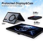For Samsung Galaxy Z Fold8 Case Magnetic Rotatable Kickstand Hinge Protection PC + TPU Anti Drop Phone Cover