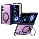 For Samsung Galaxy Z Fold8 Case Magnetic Rotatable Kickstand Hinge Protection PC + TPU Anti Drop Phone Cover
