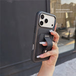 For iPhone 18 Pro Max / 17 Pro Max Case Card Slot Stretchable Kickstand Leather + TPU Phone Cover