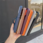 For iPhone 18 Pro Max / 17 Pro Max Case Card Slot Stretchable Kickstand Leather + TPU Phone Cover