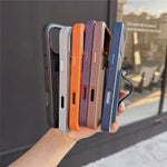 For iPhone 18 Pro Max / 17 Pro Max Case Card Slot Stretchable Kickstand Leather + TPU Phone Cover