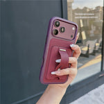 For iPhone 18 Pro Max / 17 Pro Max Case Card Slot Stretchable Kickstand Leather + TPU Phone Cover