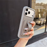 For iPhone 18 Pro Max / 17 Pro Max Case Card Slot Stretchable Kickstand Leather + TPU Phone Cover