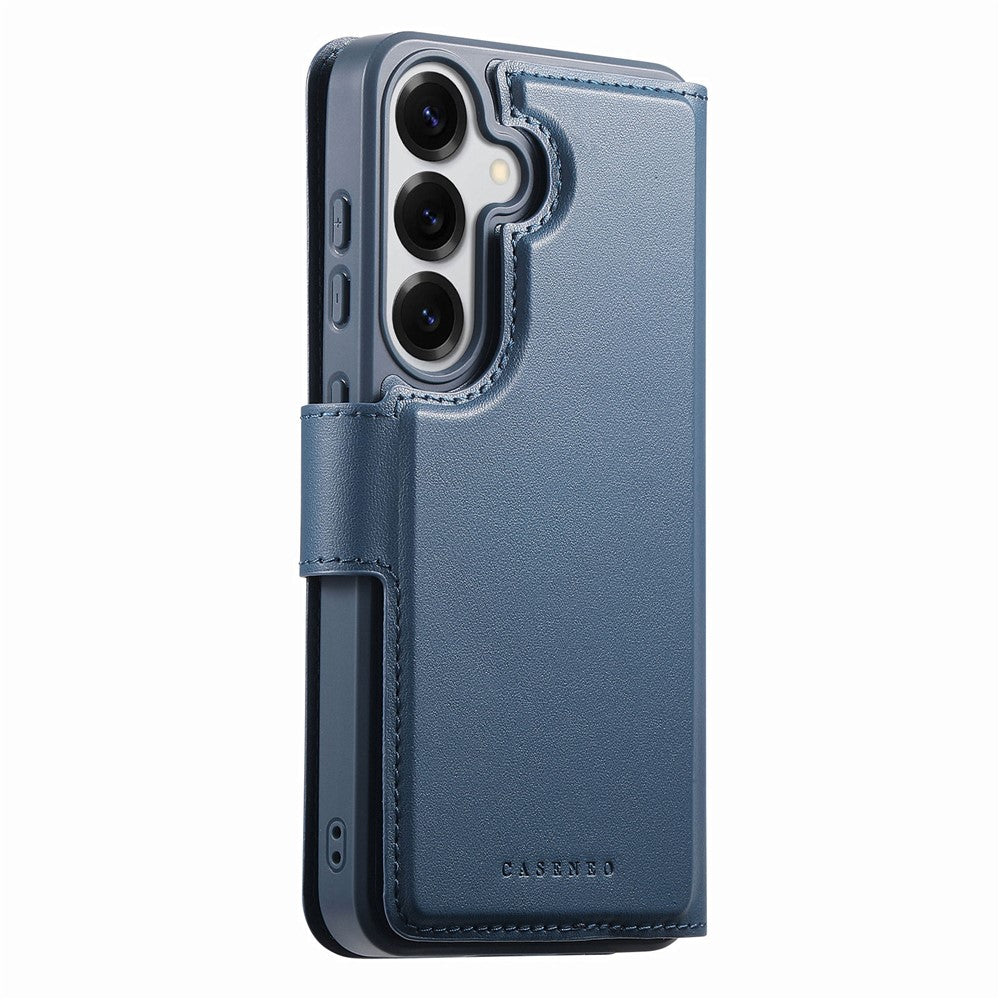 CASENEO Til Samsung Galaxy S26+ Magnetisk Etui RFID Blokerende Pung Aftageligt Læder Telefoncover med Håndledsrem