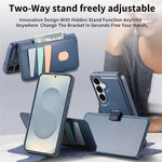 CASENEO Til Samsung Galaxy S26+ Magnetisk Etui RFID Blokerende Pung Aftageligt Læder Telefoncover med Håndledsrem