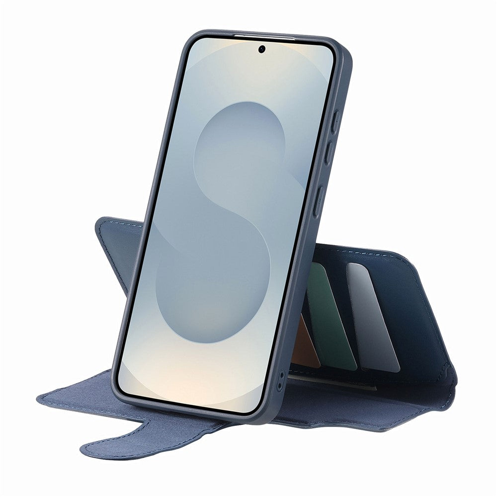 CASENEO Til Samsung Galaxy S26+ Magnetisk Etui RFID Blokerende Pung Aftageligt Læder Telefoncover med Håndledsrem