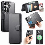 CASENEO Til Samsung Galaxy S26+ Magnetisk Etui RFID Blokerende Pung Aftageligt Læder Telefoncover med Håndledsrem