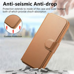 CASENEO For iPhone 13 Pro Max Magnetic Case RFID Blocking Wallet Detachable Leather Phone Cover with Wristband