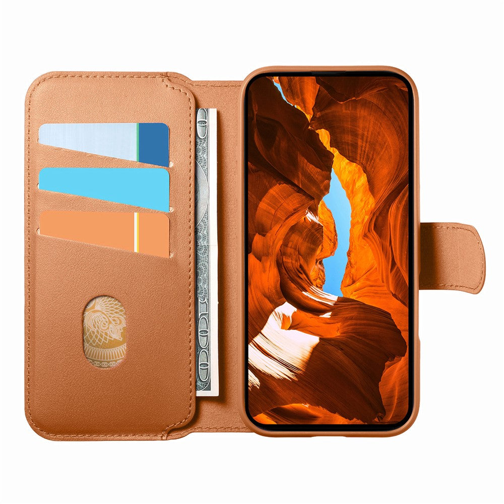 CASENEO For iPhone 13 Pro Max Magnetic Case RFID Blocking Wallet Detachable Leather Phone Cover with Wristband