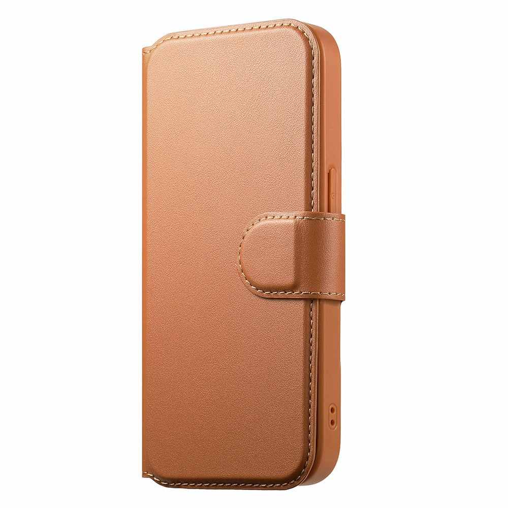 CASENEO For iPhone 13 Pro Max Magnetic Case RFID Blocking Wallet Detachable Leather Phone Cover with Wristband