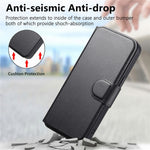 CASENEO For iPhone 13 Pro Magnetic Case RFID Blocking Wallet Detachable Leather Phone Cover with Wristband