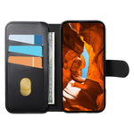 CASENEO For iPhone 13 Pro Magnetic Case RFID Blocking Wallet Detachable Leather Phone Cover with Wristband