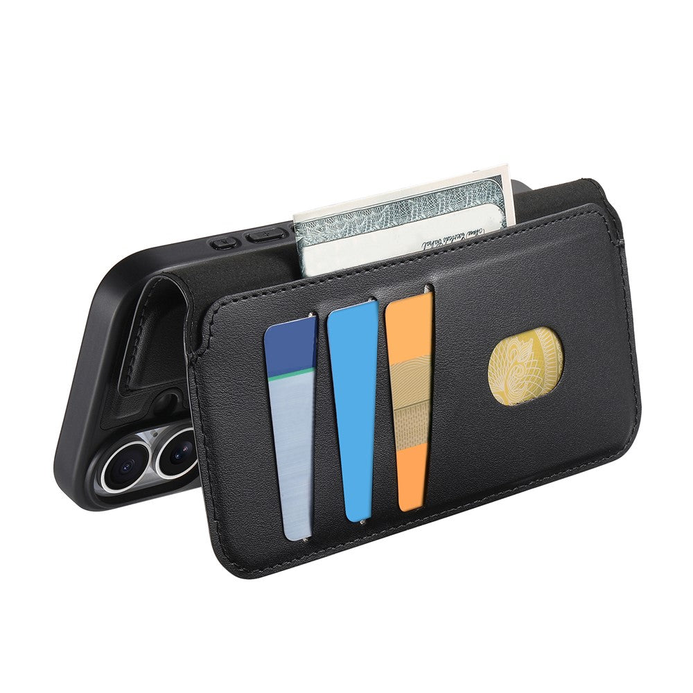 CASENEO For iPhone 13 Pro Magnetic Case RFID Blocking Wallet Detachable Leather Phone Cover with Wristband