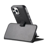 CASENEO For iPhone 13 Pro Magnetic Case RFID Blocking Wallet Detachable Leather Phone Cover with Wristband