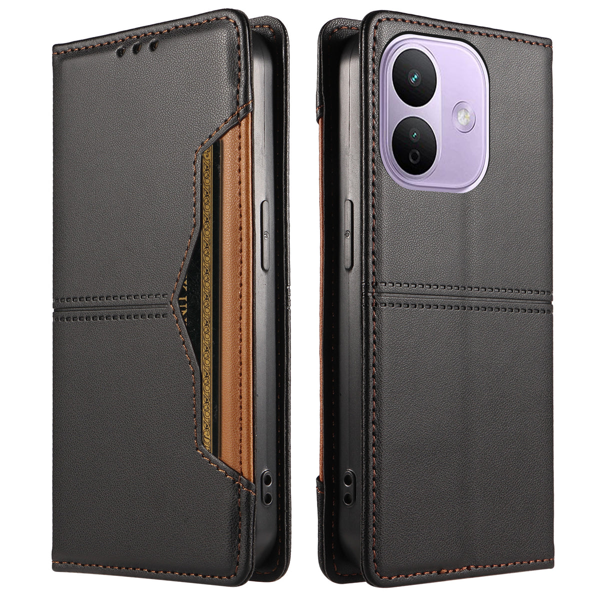 For Xiaomi Redmi Note 17 Pro 5G Wallet Case External Card Slot Magnetic Closing Leather Phone Cover