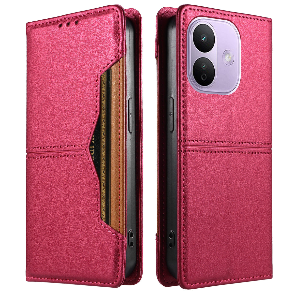 For Xiaomi Redmi Note 17 Pro 5G Wallet Case External Card Slot Magnetic Closing Leather Phone Cover