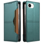 For iPhone 17th / iPhone 16th Wallet Case External Card Slot Magnetic Closure Leather Phone Cover