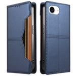 For iPhone 17th / iPhone 16th Wallet Case External Card Slot Magnetic Closure Leather Phone Cover