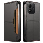 For Xiaomi Redmi Note 17 4G (Global) / Note 17 5G (Global) / Note 17 (India / China) 5G Wallet Case External Card Slot Magnetic Closing Leather Phone Cover
