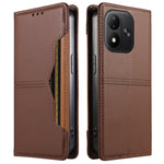 For Xiaomi Redmi Note 17 4G (Global) / Note 17 5G (Global) / Note 17 (India / China) 5G Wallet Case External Card Slot Magnetic Closing Leather Phone Cover