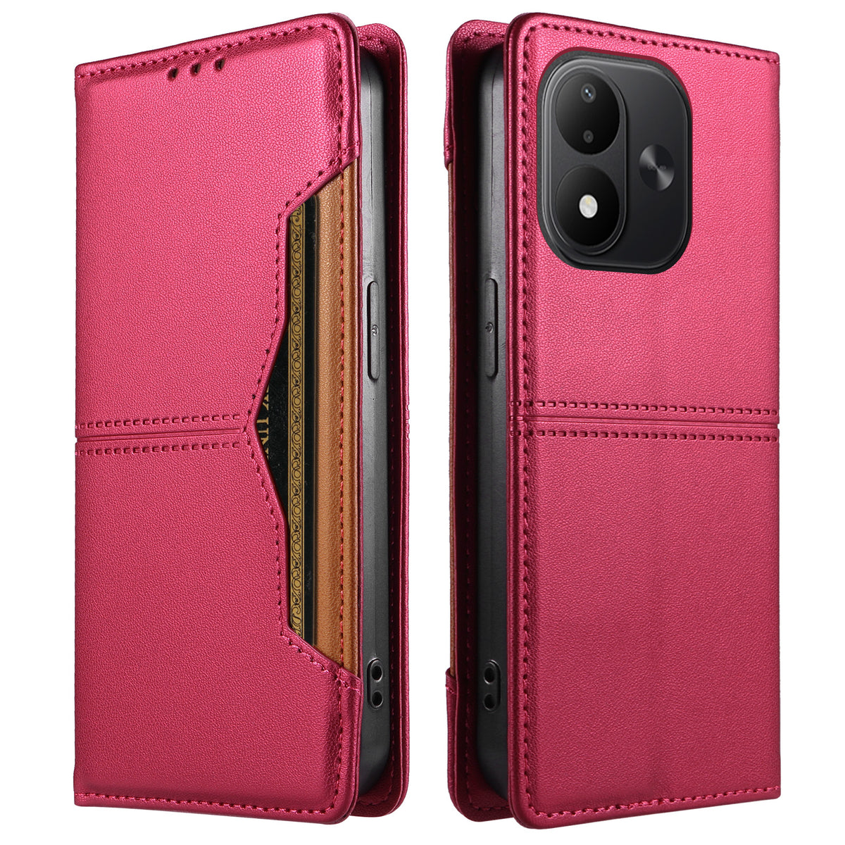 For Xiaomi Redmi Note 17 4G (Global) / Note 17 5G (Global) / Note 17 (India / China) 5G Wallet Case External Card Slot Magnetic Closing Leather Phone Cover
