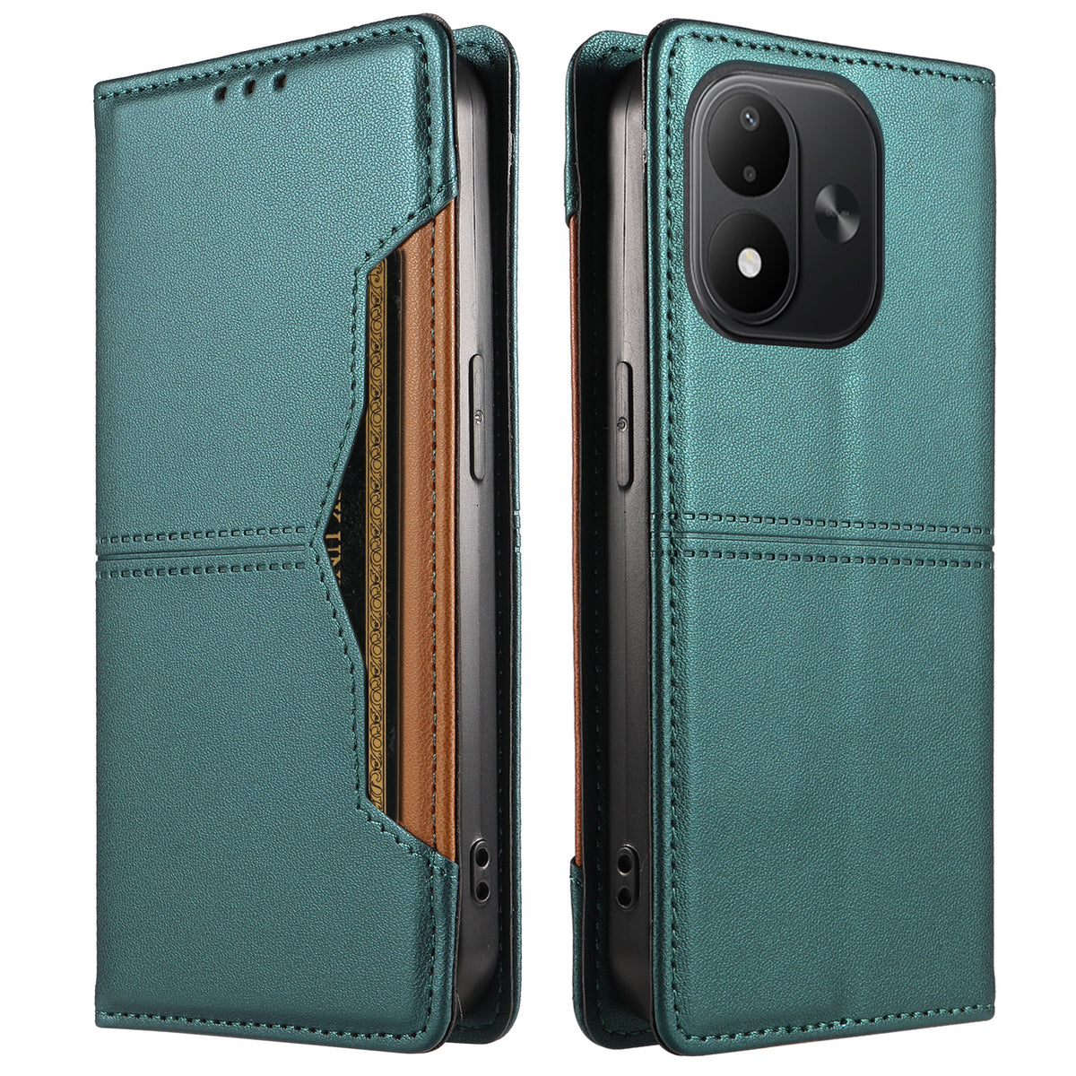 For Xiaomi Redmi Note 17 4G (Global) / Note 17 5G (Global) / Note 17 (India / China) 5G Wallet Case External Card Slot Magnetic Closing Leather Phone Cover