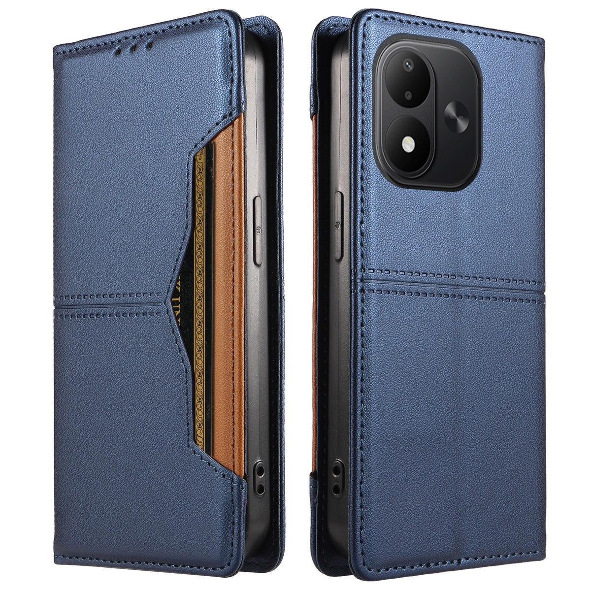 For Xiaomi Redmi Note 17 4G (Global) / Note 17 5G (Global) / Note 17 (India / China) 5G Wallet Case External Card Slot Magnetic Closing Leather Phone Cover