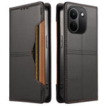 For Xiaomi Redmi Note 17 Pro+ 5G Wallet Case External Card Slot Magnetic Closing Leather Phone Cover