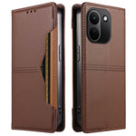 Xiaomi Redmi Note 17 Pro+ 5G Plånboksfodral Externt Kortfack Magnetiskt Stängande Lädermobilfodral