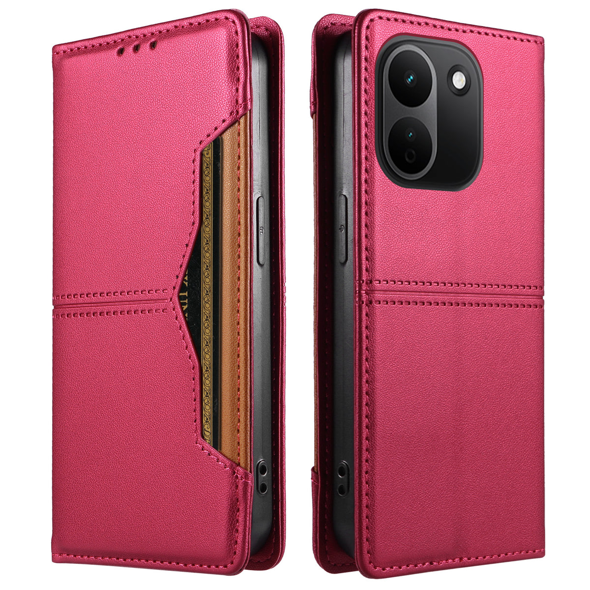 For Xiaomi Redmi Note 17 Pro+ 5G Wallet Case External Card Slot Magnetic Closing Leather Phone Cover