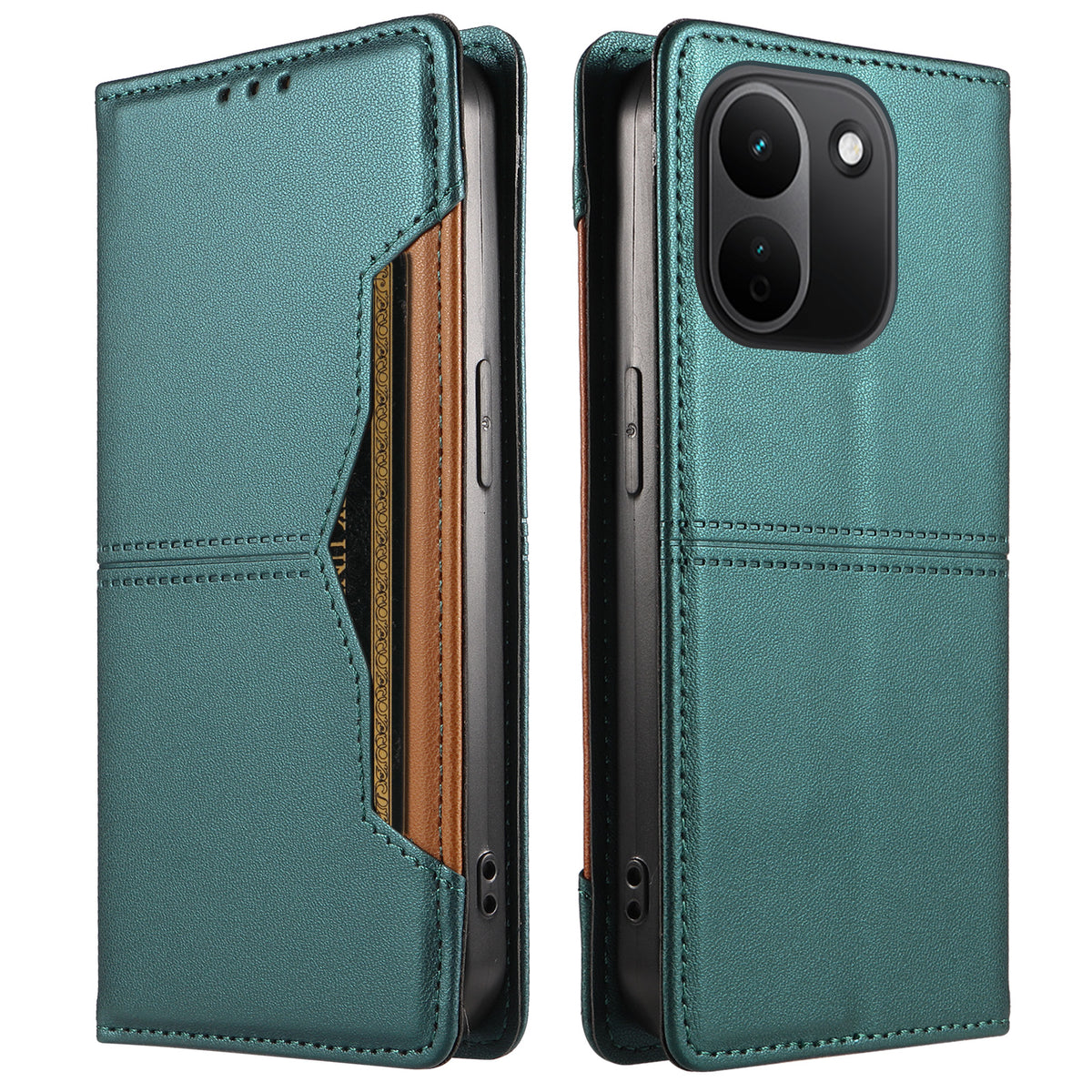 For Xiaomi Redmi Note 17 Pro+ 5G Wallet Case External Card Slot Magnetic Closing Leather Phone Cover
