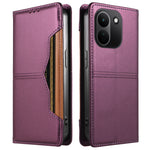 Xiaomi Redmi Note 17 Pro+ 5G Plånboksfodral Externt Kortfack Magnetiskt Stängande Lädermobilfodral