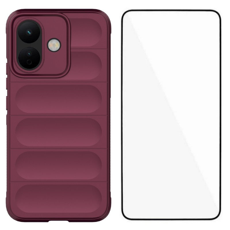 WANLONFENG for Xiaomi Redmi Note 17 Pro 5G TPU Case  HD Series Anti Slip Phone Cover with Tempered Glass