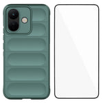 WANLONFENG for Xiaomi Redmi Note 17 Pro 5G TPU Case  HD Series Anti Slip Phone Cover with Tempered Glass