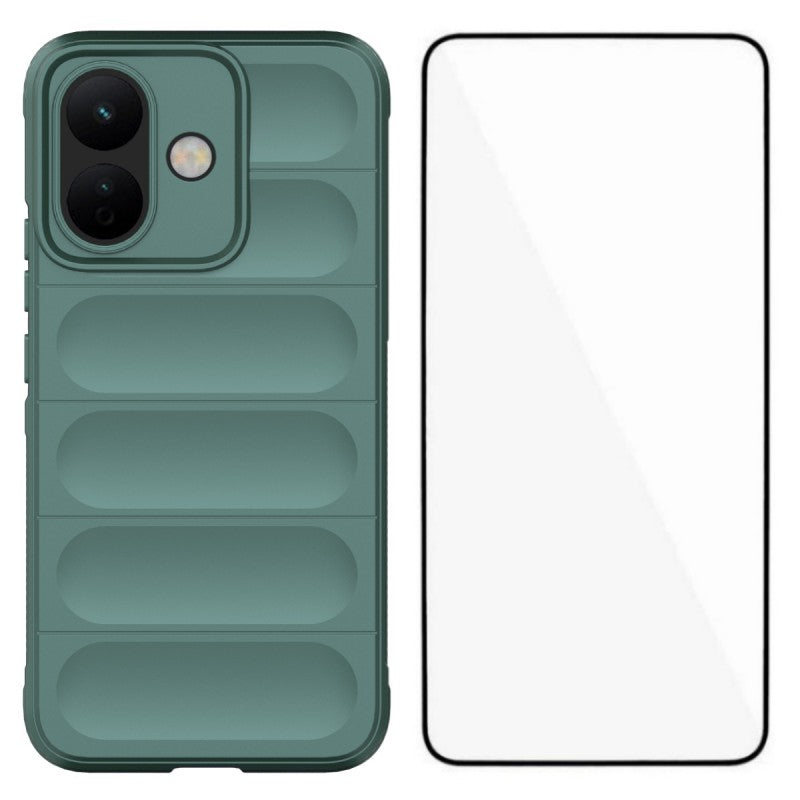 WANLONFENG for Xiaomi Redmi Note 17 Pro 5G TPU Case  HD Series Anti Slip Phone Cover with Tempered Glass