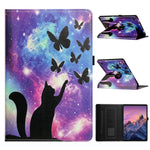 Lenovo Tab One / Tab K9 Fodral Roterande Stativ Mönster PU Läder + TPU Surfplatta Skydd