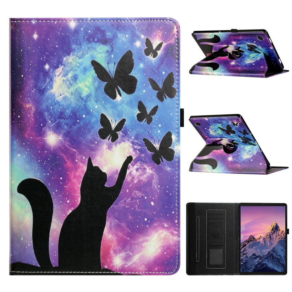 Lenovo Tab One / Tab K9 Fodral Roterande Stativ Mönster PU Läder + TPU Surfplatta Skydd