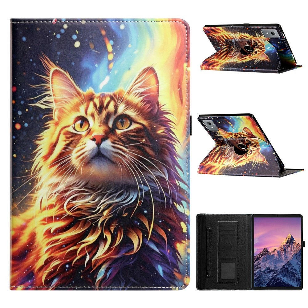 For Lenovo Idea Tab  /  Tab K11 Gen 2  /  Xiaoxin Pad 11 2025 Case Rotation Stand Pattern PU Leather + TPU Tablet Cover