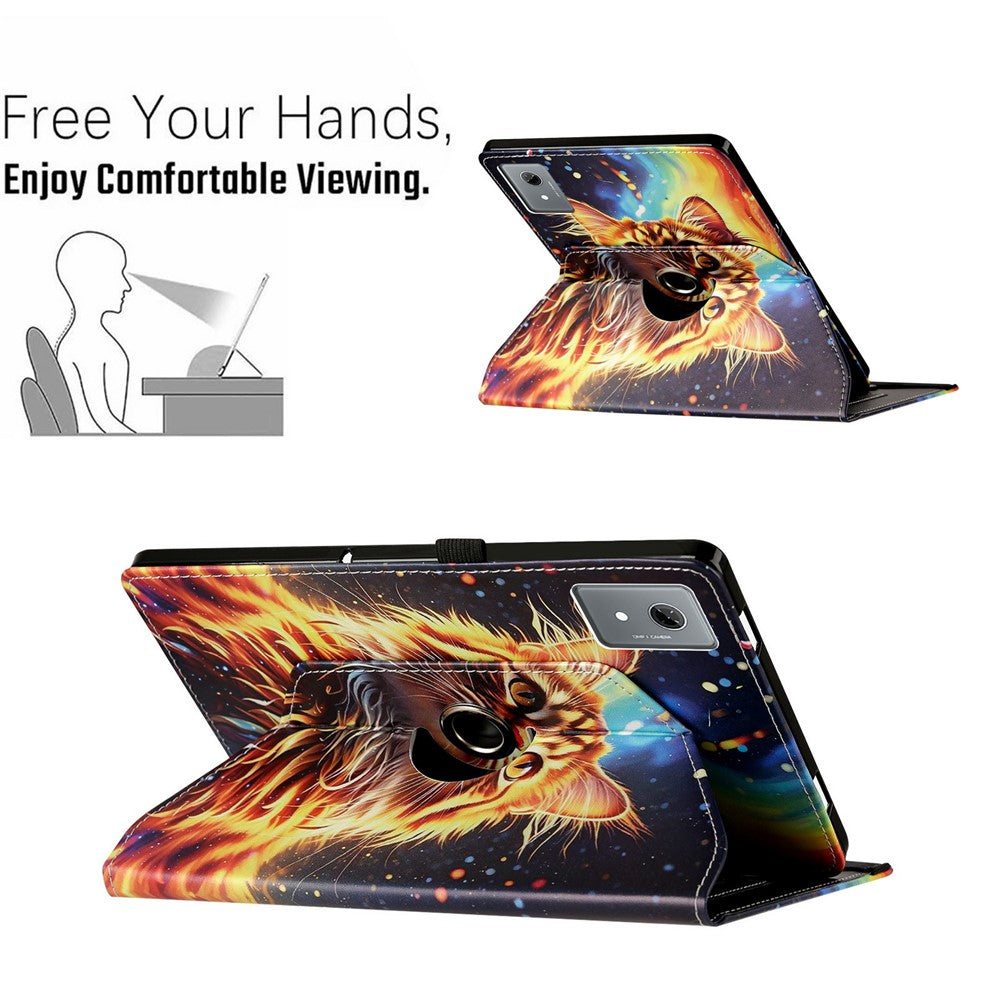 For Lenovo Idea Tab  /  Tab K11 Gen 2  /  Xiaoxin Pad 11 2025 Case Rotation Stand Pattern PU Leather + TPU Tablet Cover