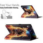 Til Samsung Galaxy Tab S11 Cover Rotation Stand Mønster PU Læder + TPU Tablet Cover