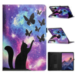 Til Samsung Galaxy Tab S11 Cover Rotation Stand Mønster PU Læder + TPU Tablet Cover