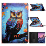 Til Samsung Galaxy Tab S11 Cover Rotation Stand Mønster PU Læder + TPU Tablet Cover