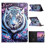 For Samsung Galaxy Tab S9 / Tab S9 FE / Tab S10 FE Case Rotation Stand Pattern PU Leather + TPU Tablet Cover