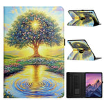 Til Samsung Galaxy Tab S10+ / Galaxy Tab S9+ / Galaxy Tab S9 FE+ Cover Roterende Stand Mønster PU Læder + TPU Tablet Cover