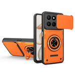 Magnetic Case for Honor 400 Smart 4G / 400 Smart 5G / X7d 4G Sliding Camera Cover TPU+PC Phone Cover with Rotating Kickstand
