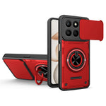 Magnetic Case for Honor 400 Smart 4G / 400 Smart 5G / X7d 4G Sliding Camera Cover TPU+PC Phone Cover with Rotating Kickstand