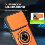 For Honor X8c 4G / X8b 4G Magnetic Case Sliding Camera Cover TPU+PC Phone Cover with Rotating Kickstand
