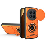 Magnetic Case for Honor Magic7 Lite 5G / X60 Pro 5G / X9c 5G Sliding Camera Cover TPU+PC Phone Cover with Rotating Kickstand